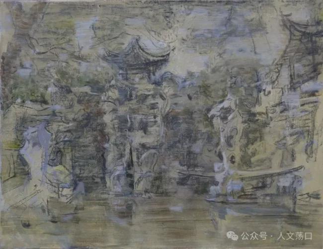 油画技法重构江南精神原乡:张淳“水性质感”改造的突破性探索 书画藏品
